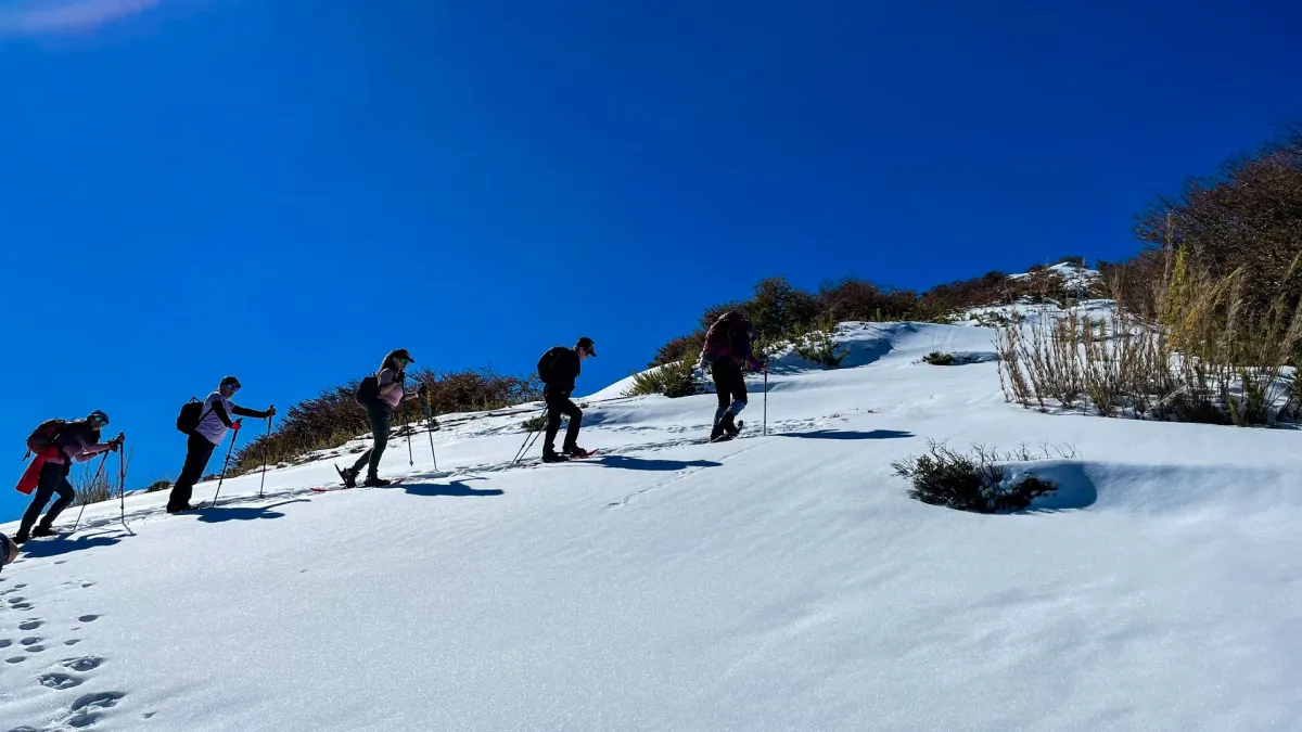 Cerro Purgatorio con Raquetas de Nieve