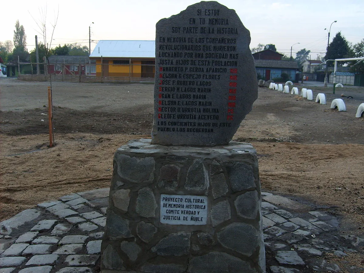 Memorial a las víctimas de la Población Purén